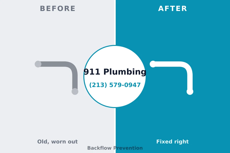 Before and after: plumbing repair McKees Rocks, PA